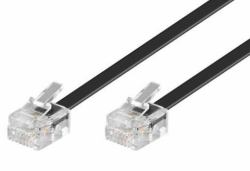 Microconnect MPK186 telephone cable 6 m Black (ModularCable RJ11 6P/4C 6m - Black - 1-4, 2-3, 3-2, 4-1 - Warranty: 300M)