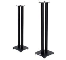 B-Tech Atlas Loudspeaker Floor Stands 80cm [31.5”] (BT608/B - 80cm Atlas&trade; twin columned loudspeaker floor stands for loudspeakers up to 15 Kg - Black)
