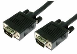 Cables Direct 3m SVGA VGA cable VGA [D-Sub] Black (CDL 3m SVGA Male to Male - Black)