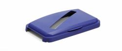 Durable 1800502040 trash can accessory Lid Blue (Durable DURABIN 60L Hinged Slot Lid Blue)