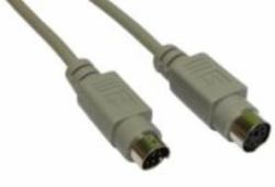 Cables Direct EX-110 PS/2 cable 10 m 6-p Mini-DIN Grey (CDL 10m PS/2 Extension Cable)
