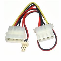 Cables Direct RB-523 internal power cable (CDL Molex Extension with Fan Power)
