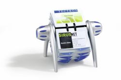 Durable Visifix flip rangement de cartes de visites Bleu, Argent (Durable VISIFIX FLIP VEGAS Silver)