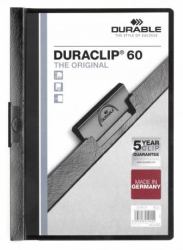 Durable Duraclip 60 protège documents PVC Noir, Transparent (Durable DURACLIP 60 A4 Folder Black [25])