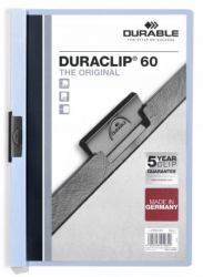 Durable Duraclip 60 protège documents PVC Bleu clair, Transparent (Durable DURACLIP 60 A4 Folder Blue [25])
