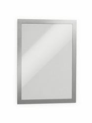 Durable 4872-23 cadre magnétique A4 Argent (Durable DURAFRAME Self Adhesive Magnetic Signage Frame PK2 A4 Silver)