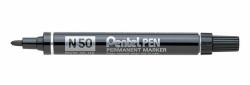Pentel N 50 marqueur indélébile Pointe ogive Noir 12 pièce[s] (Pentel N50 Black Permanent Bullet Markers Pack of 12)