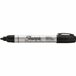 Sharpie S0945720 marqueur indélébile Noir 12 pièce[s] (Sharpie S0945720 Metal Barrel Small Bullet Black Box of 12)