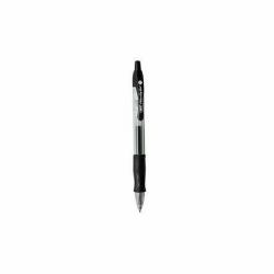 BIC 829157 stylo à bille Noir Stylo à bille rétractable avec clip 12 pièce[s] (BIC Velocity Black Gel Rollerball Grip Retractable Pack of 12)