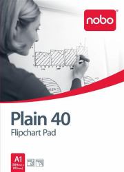 Nobo Bloc papier B1 pour paperboard 40 feuilles [A1] (Nobo 34631165 40 Page Flipchart Pad - Pack of 5)