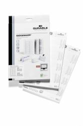 Durable Planches d'impression bristol pour porte-bagdes (For Name Badge Inserts 40 X - 75 Mm - Warranty: 12M)