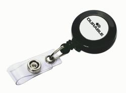 Durable 8152-58 Plastique 10 pièce[s] (Durable Secure Retractable Clip Badge Reel for ID Cards PK10 Black)