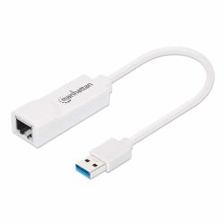 Manhattan Adaptateur réseau Gigabit USB-A, 10/100/1000 Mbit/s, 5 Gbit/s [USB 3.2 Gen 1 / USB 3.0...