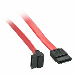 Lindy Câble SATA III interne, 1 connecteur à 90°, 0,2m (0.2M SATA INTERNAL CABLE - 7 PIN TO 90 DEG 7PIN)