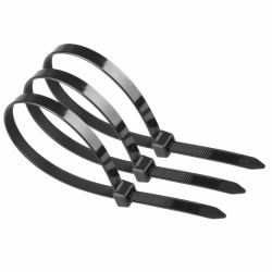 Microconnect CABLETIE5 serre-câbles Attache pour câble d'échelle Noir 100 pièce[s] (Cable tie 100pcs Black, 280mm - X 4,8mm 280mm X 4,8mm, UV - resistant Weather resistant Nylon, breaking stren...