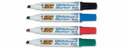 BIC Velleda Whiteboard Marker 1701 marqueur 4 pièce[s] Pointe ogive Noir, Bleu, Vert, Rouge (BIC Velleda 1701 Whiteboard Marker Bullet Tip 1.5mm Line Assorted Pack of 4)
