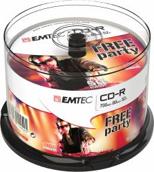 Emtec ECOC805052CB CD vierge CD-R 700 Mo 52x 50 pièce[s] (CD-R 700MB 50pcs 52x Cake NEW - PACKAGING 26 - Warranty: 12M)