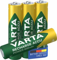 Varta -56703B (1x4 LL Accu AAA NiMH 800 mAH - Warranty: 12M)