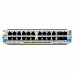 HPE 20-port 10/100/1000 PoE + 4-port mini-GBIC network switch module Gigabit Ethernet (20-Port 10/100/1000 Poe + - 4-Port Mini-Gbic Network - Switch Module Gigabit Ethernet - Warranty: 12M)