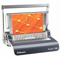 Fellowes Quasar+ 500 500 feuilles Charbon de bois, Gris (QUASAR+ 500 COMB BINDER 5627701)