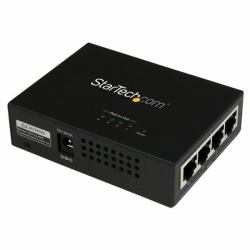 StarTech.com Injecteur PoE+ à 4 ports Gigabit - Midspan Power over Ethernet - 802.3at/af 
