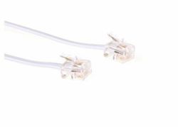 Microconnect MPK181W telephone cable 1 m White (ModularCable RJ11 6P/4C 1m - White - Warranty: 300M)