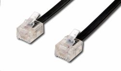 Microconnect 93068 telephone cable 3 m Black (TEL 6P4C/RJ11Black 3m - unshielded - Warranty: 300M)
