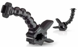 GoPro Jaws Camera mount (Jaws: Clamp Mount - Jaws, Camera mount, - Universal, GoPro, Curved surface, Universal, Black - Warranty: 12M)