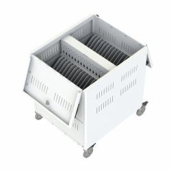 Loxit 7465 portable device management cart/cabinet White (7465 - TabCart 30 Sync & Charge for iPad iPad mini & 7" - 10" Tablets)