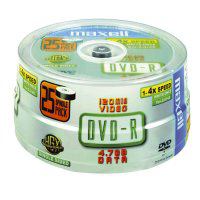 Maxell DVD-R 4.7GB 8x Spindle 25pk 4,7 Go 25 pièce[s] (Maxell DVD-R 4.7GB X 25 PACK SPINDLE)