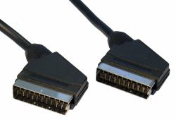 Cables Direct 1m SCART SCART cable SCART [21-pin] Black (CDL 1m 21 Pin SCART Cable)