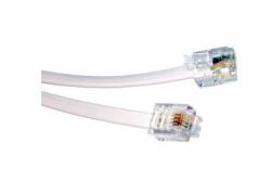 Cables Direct BT-107.5 câble de téléphone 7,5 m Blanc (CDL 7.5m RJ11 to RJ11 Modem Cable)