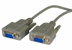 Cables Direct SL-911 câble Série Gris 3 m D9 (CDL 3m D9 [F] - D9 [F] Null Modem)