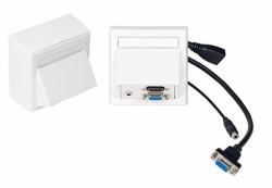 Vivolink WI221192 socket-outlet HDMI + VGA + 3.5mm White (Wall box VGA, HDMI + 3,5mm - aud inc Thorsmann wall box . - Warranty: 12M)