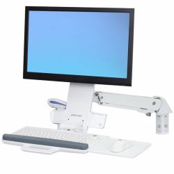 Ergotron StyleView 61 cm [24"] Wall White (STYLEVIEW SIT-STAND COMBO ARM - BRIGHT WHITE TEXTURE)