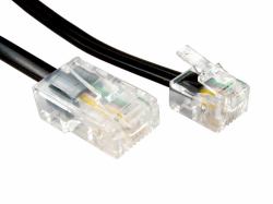 Cables Direct RJ11/RJ45 1m0 10 m Noir 