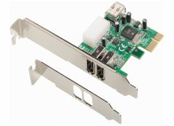 Dawicontrol DC-1394 PCIe carte et adaptateur d'interfaces IEEE 1394/Firewire 