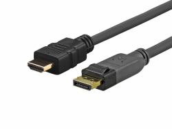 Vivolink PRODPHDMI7.5 video cable adapter 7.5 m DisplayPort HDMI Black (PRO DISPLAYPORT - HDMI - . - Warranty: 1188M)