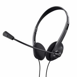 Trust 21665 casque Avec fil Ecouteurs Appels/Musique Noir 