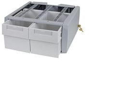 Ergotron 97-993 Accessoire panier multimédia Gris, Blanc Tiroir (STYLEVIEW SUPPLEMENTAL TALL - DOUBLE STORAGE DRAWER)