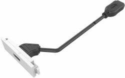 Vision TC3 HDMI socket-outlet (Modular AV faceplate component - HDMI module - female socket on front with tail at rear with female connector - HDMI v2.1 - 8k at 60 hz - awg 28 - total length 200 mm...