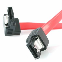 StarTech.com Câble SATA vers SATA à Angle Droit Série ATA à Loquet de 45 cm (18IN LATCHING SATA TO RIGHT ANG - E SATA SERIAL ATA CABLE)