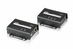ATEN VE801-AT-E extension audio/video Émetteur et récepteur AV Noir (HDBaseT AV Extender, - Transmitter & Receiver single - Cat 5 - Warranty: 24M)