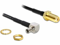 DeLOCK 88487 câble coaxial 1,45 m TS-9 SMA Noir (DeLOCK 88487 coaxial cable)