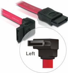 DeLOCK - 0.5m SATA cable Red (Kabel SATA ca. 50cm int. abgew.[ob/li] / gerade)