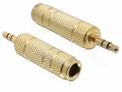 DeLOCK 65360 changeur de genre de câble 3.5 mm 6.35 mm Or (DeLOCK lyd adapter)