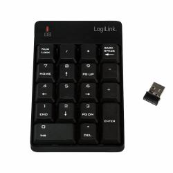 LogiLink ID0120 clavier numérique Ordinateur portable RF sans fil Noir (Keypad, wireless 2.4G, 18 - Keys, black ID0120, RF - Wireless, Notebook, 2.4 GHz, 10 m, Black, USB - Warranty: 12M)