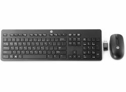 HP Wireless [Greece] clavier Souris incluse Bureau RF sans fil Grec Noir 