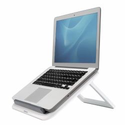 Fellowes Laptop Stand for Desk - I-Spire Quick Lift Adjustable Laptop Stand for the Home and Office - Portable Laptop Stand with 7 Height Adjustments - Max Monitor Size 17", Max Weight 4KG - White ...