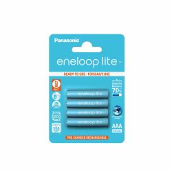 Panasonic BK-4LCCE/4BE pièce de rechange et accessoire pour téléphones Batterie (1x4 Eneloop Lite - Micro AAA 550 mAh - Warranty: 12M)